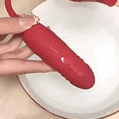 Haste do vibrador realizando movimentos de vai e volta